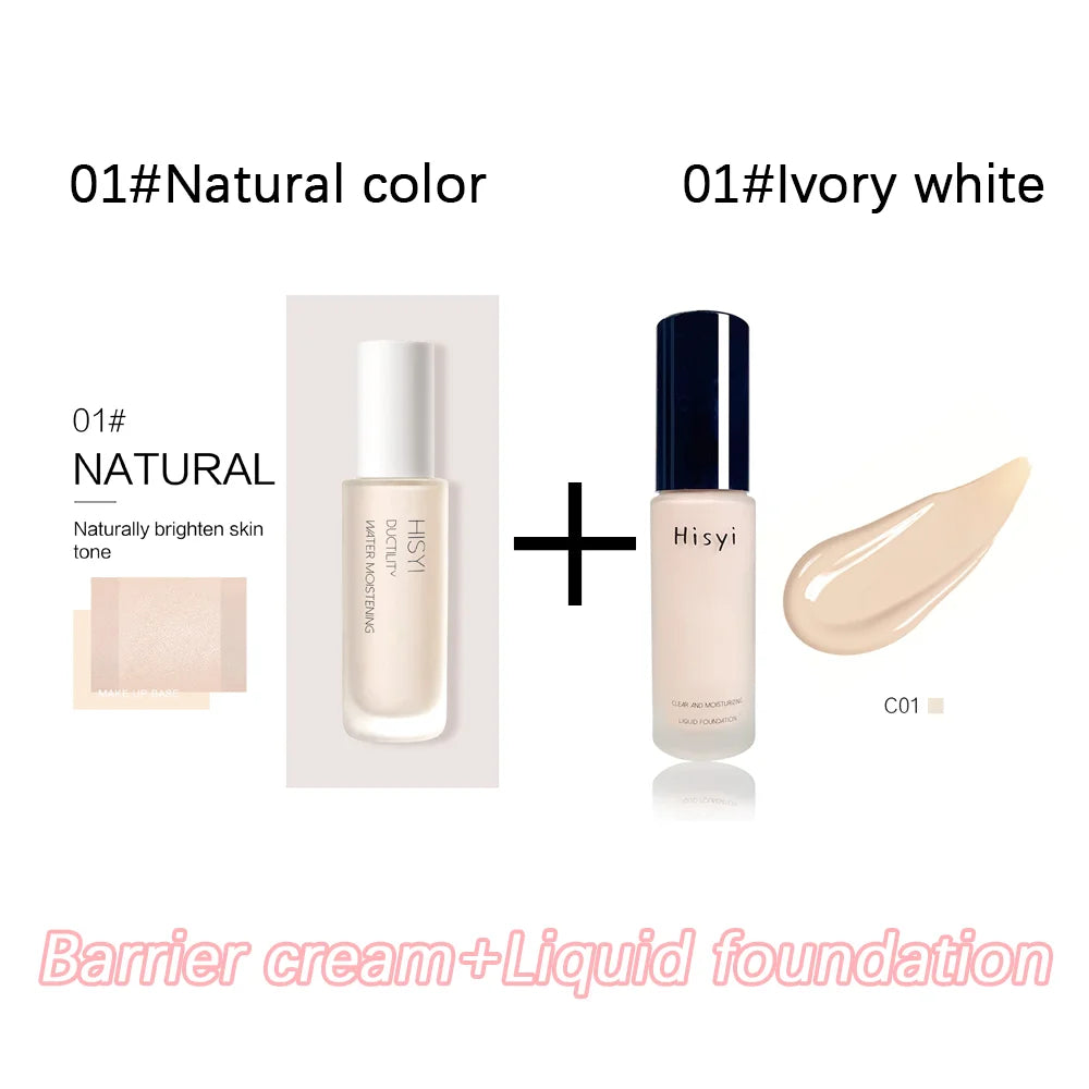 Natural Liquid Foundation Smooth Concealer Long Lasting Lightweight Face Makeup