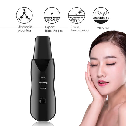 Vibration Face Scrubber Blackhead Remover Pore Cleaner Spatula