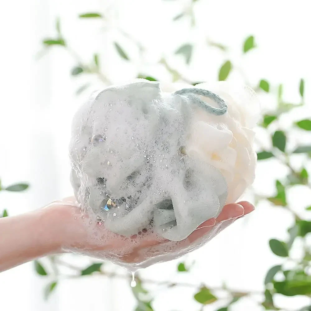 Soft Mesh Foaming Shower Sponge Exfoliating Bath Scrubber