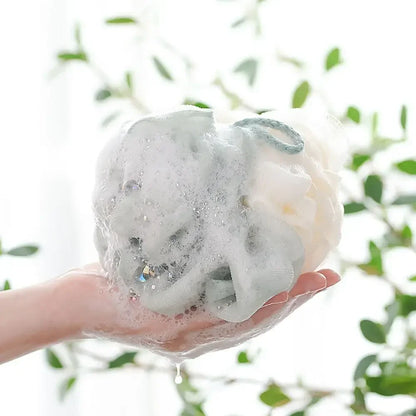 Soft Mesh Foaming Shower Sponge Exfoliating Bath Scrubber