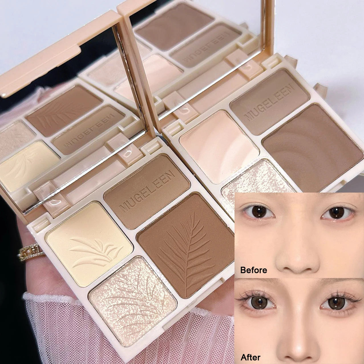 Four Color Highlighter Contour Palette