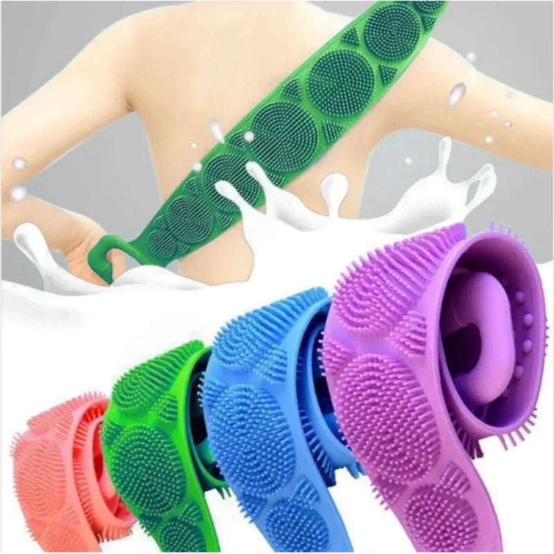 Silicone Back Scrubber Massage Exfoliating Shower Bath Brush