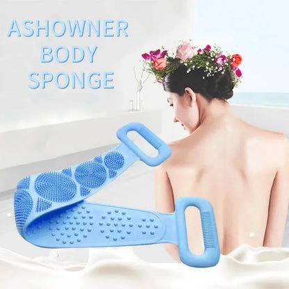 Silicone Back Scrubber Massage Exfoliating Shower Bath Brush