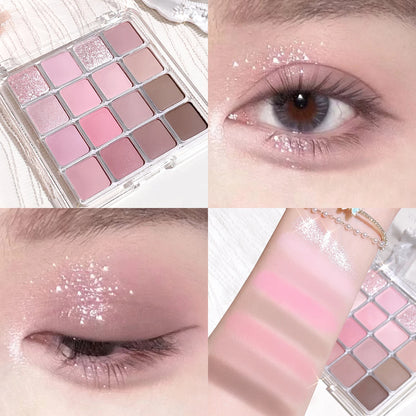 Sixteen-Color Sunset Magic Eyeshadow Palette