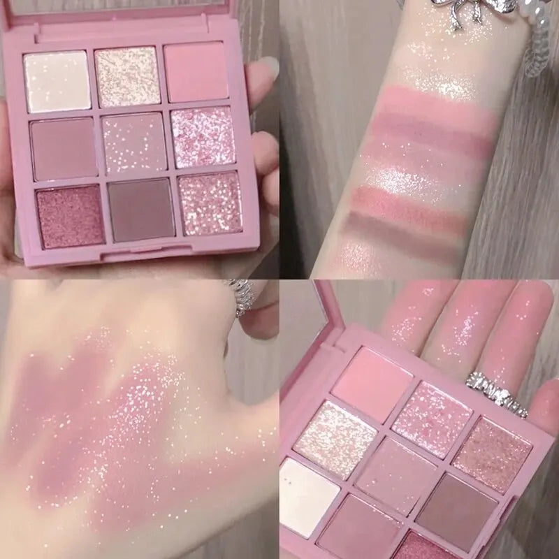Rosy Nine Color Eyeshadow Palette