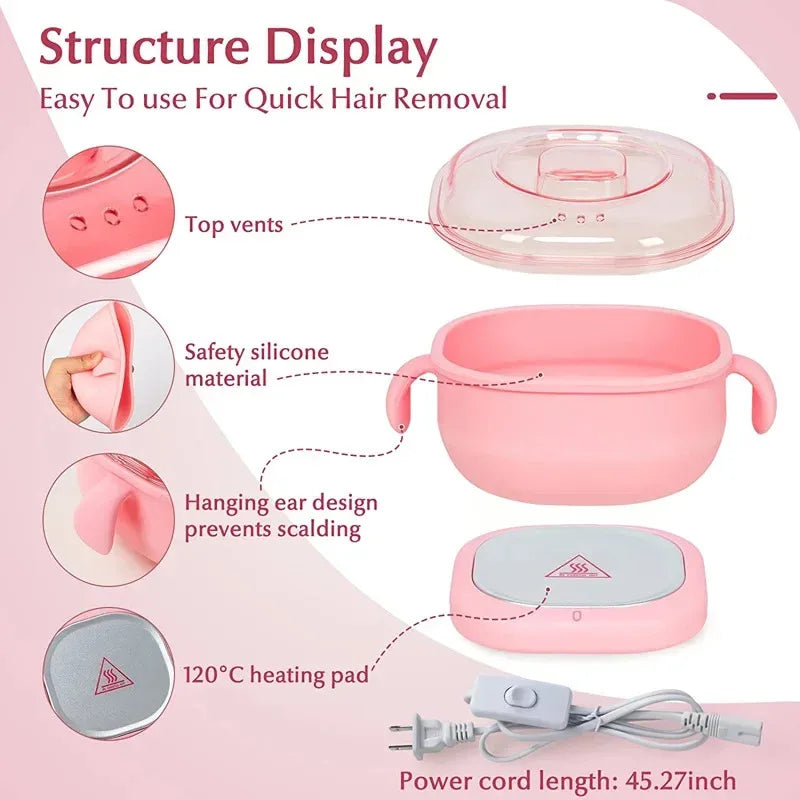 Foldable Wax Heater Hair Removal Machine