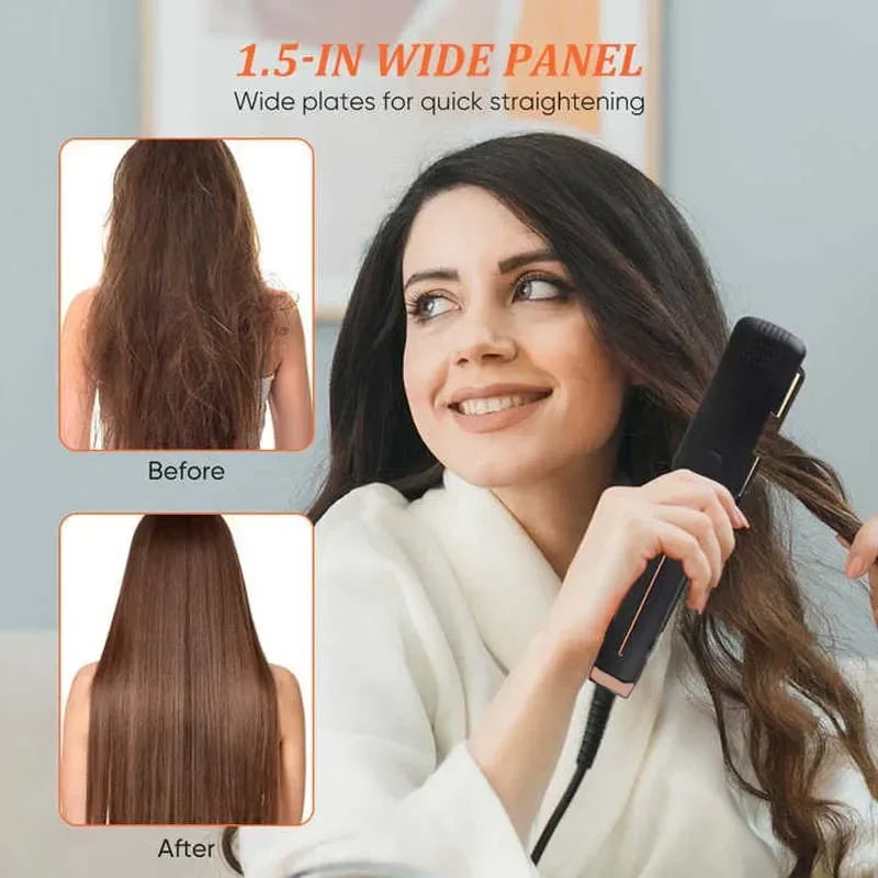 Tinsol 2-in-1 Ceramic Ion Hair Straightener Curling Iron