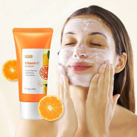 Vitamin C Facial Cleanser Moisturizing Blackhead Removal Foam