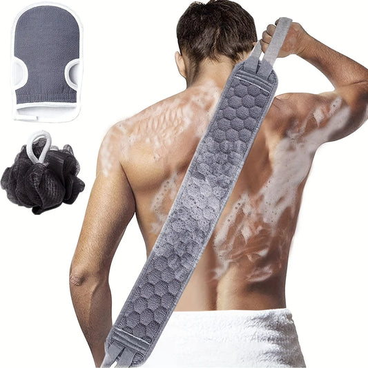 Exfoliating Body Scrubber Bath Glove Loofah Shower Set