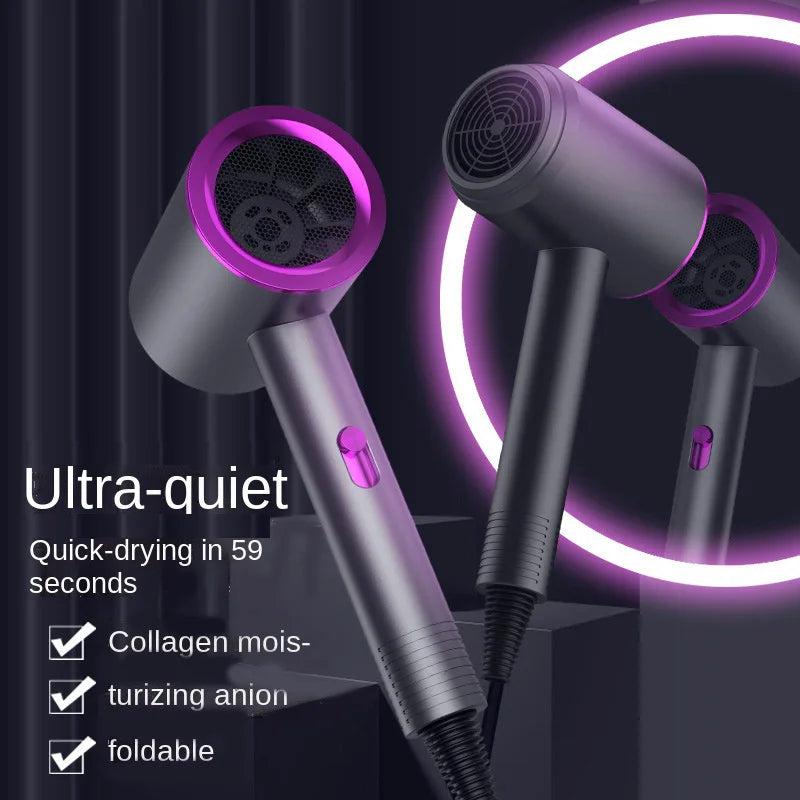Negative Ion Hair Dryer Blue Light Quick Dry