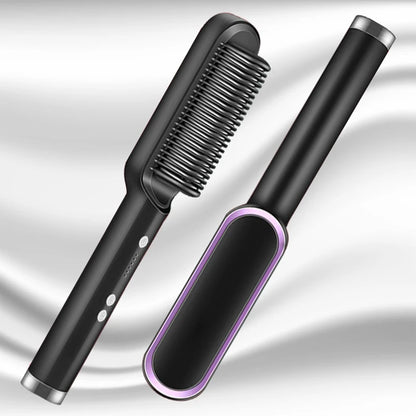 Ceramic Hair Straightener Brush Fast Heating Tool