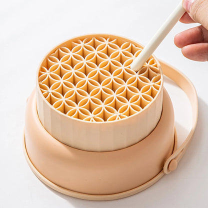 Makeup Brush Cleaning Bowl Silicone Drying Storage Set