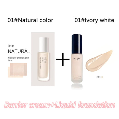 Natural Liquid Foundation Smooth Concealer Long Lasting Lightweight Face Makeup