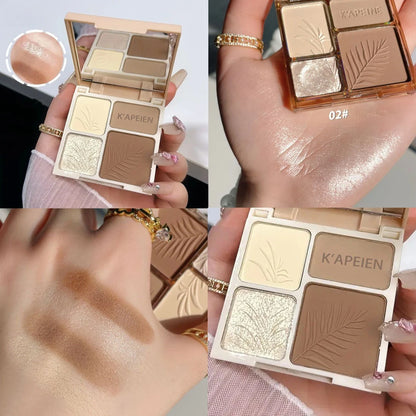 Four Color Highlighter Contour Palette