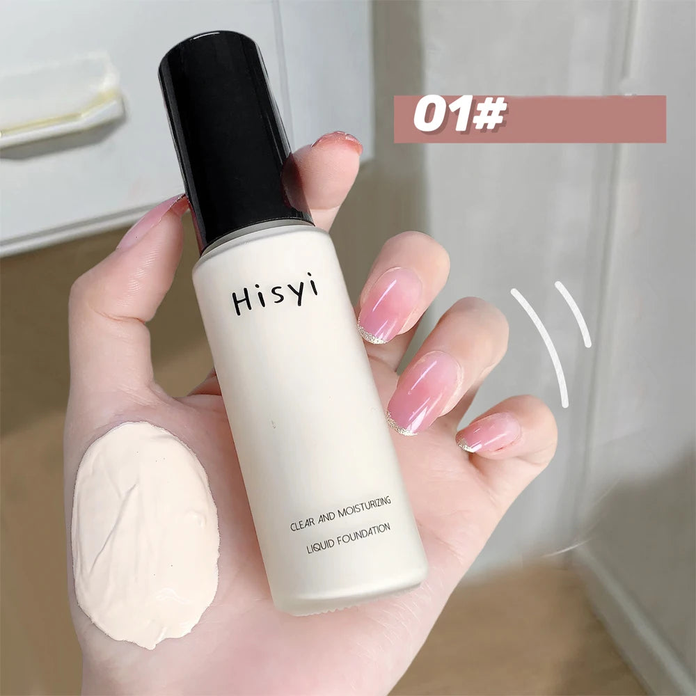 Natural Liquid Foundation Smooth Concealer Long Lasting Lightweight Face Makeup