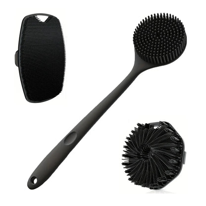 Four Piece Soft Silicone Bath Brush Shower Set