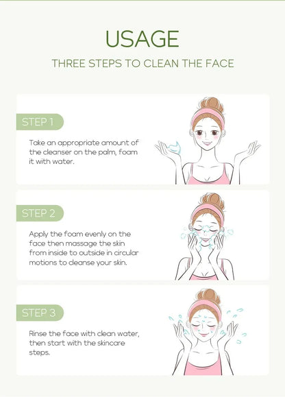 Vitamin C Facial Cleanser Moisturizing Blackhead Removal Foam