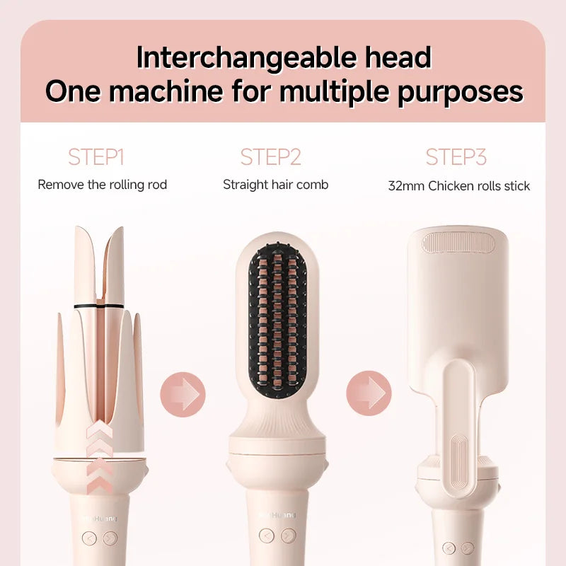 Automatic Negative Ion Curling Iron Anti Tangle Styling Wand