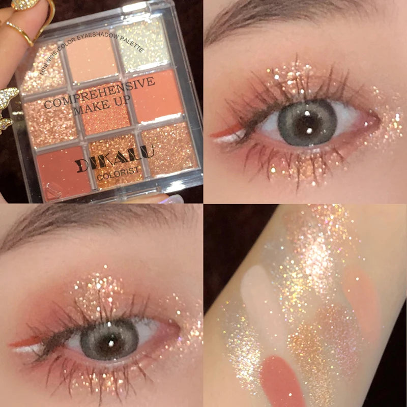 Rosy Nine Color Eyeshadow Palette