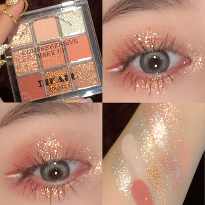Rosy Nine Color Eyeshadow Palette