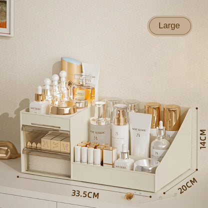 Reusable Desktop Cosmetic Organizer Drawer Lipstick Display Shelf