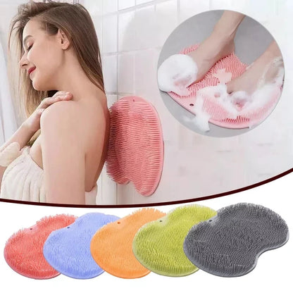 Silicone Shower Foot Massage Anti Slip Bath Scrubber