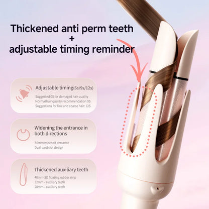 Automatic Negative Ion Curling Iron Anti Tangle Styling Wand