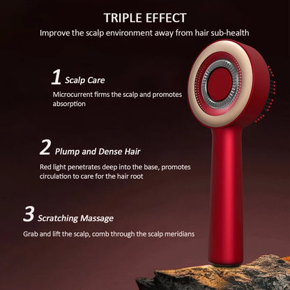 Electric Scalp Massage Comb Red Light Applicator