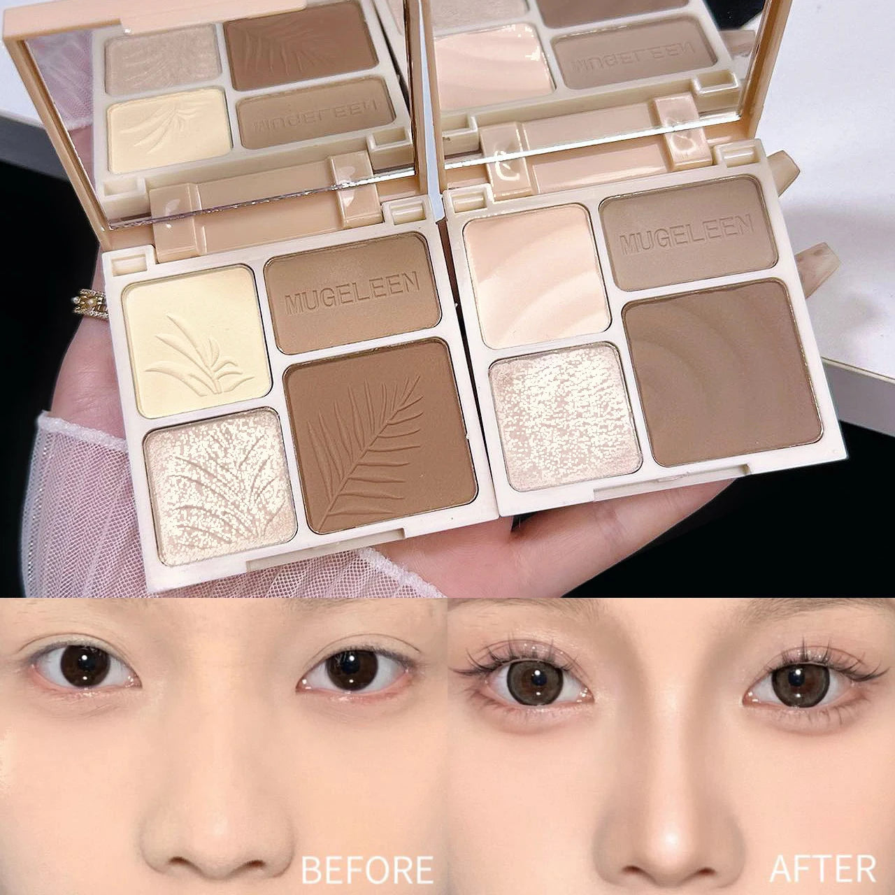 Four Color Highlighter Contour Palette