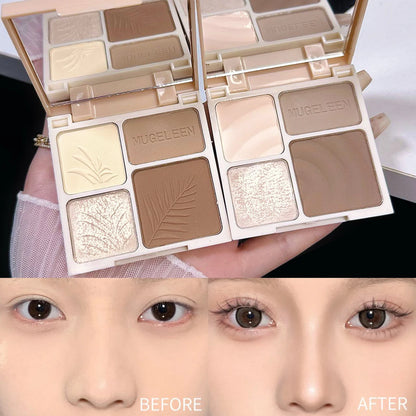 Four Color Highlighter Contour Palette