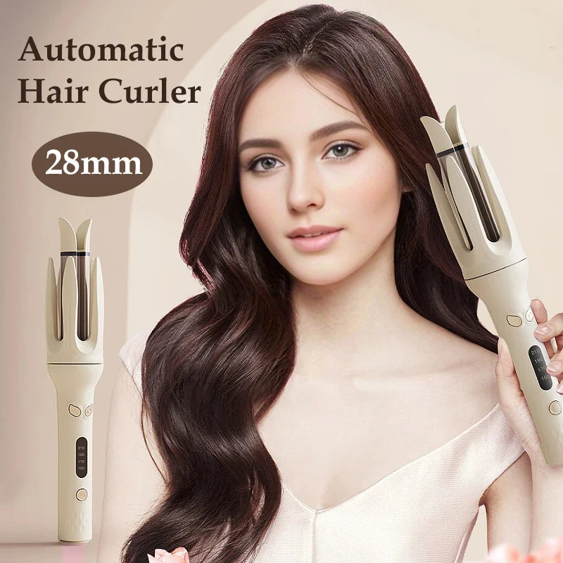 Automatic Ceramic Rotating Hair Curler Anti-Tangle Wave Styler
