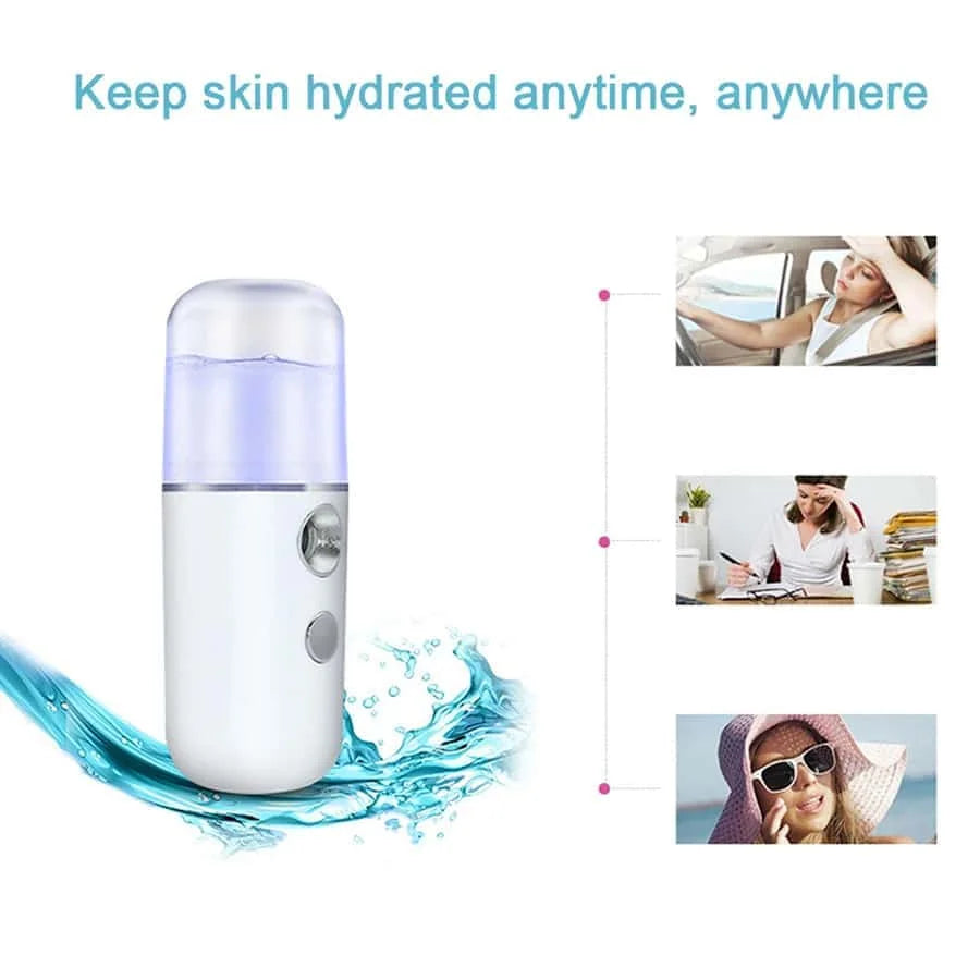 Mini Facial Steamer USB Moisturizing Skincare Mist Tool