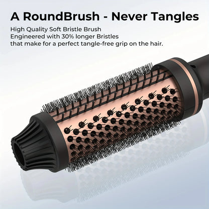 Heated Hair Brush Curler Straightener Comb