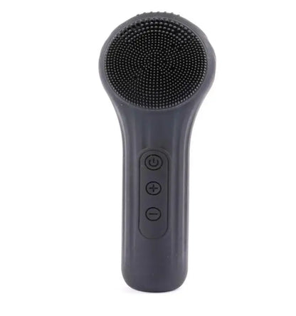 Electric Silicone Face Cleansing Brush Heated Vibrating Scrubber