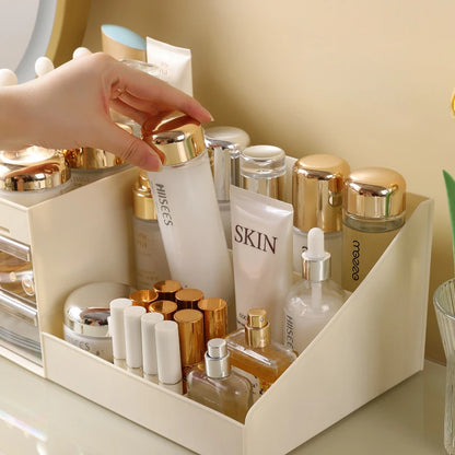Reusable Desktop Cosmetic Organizer Drawer Lipstick Display Shelf