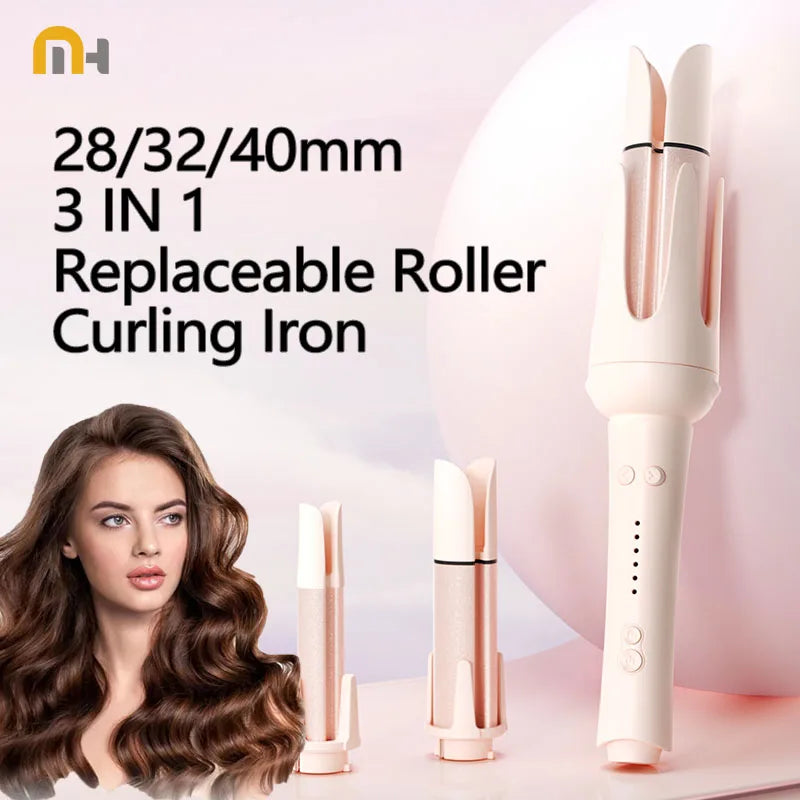 Automatic Curling Iron Negative Ion Hair Care Fast Heating Smart Temperature Control Anti Tangle Hair Styling Wand Salon Tool