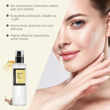 Snail Mucin Power Essence Moisturizing Brightening Face Serum