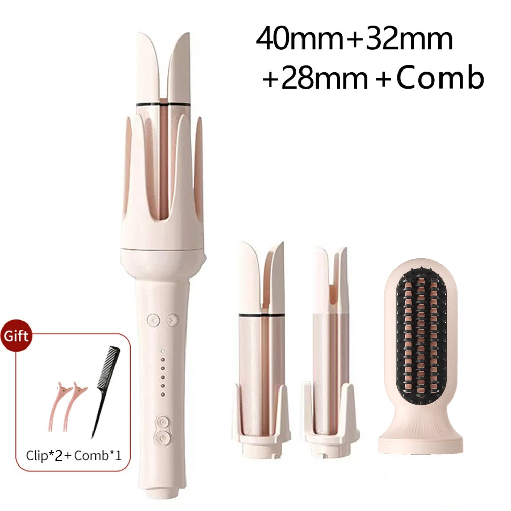 Automatic Negative Ion Curling Iron Anti Tangle Styling Wand