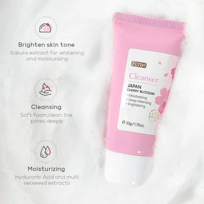 Vitamin C Facial Cleanser Moisturizing Blackhead Removal Foam