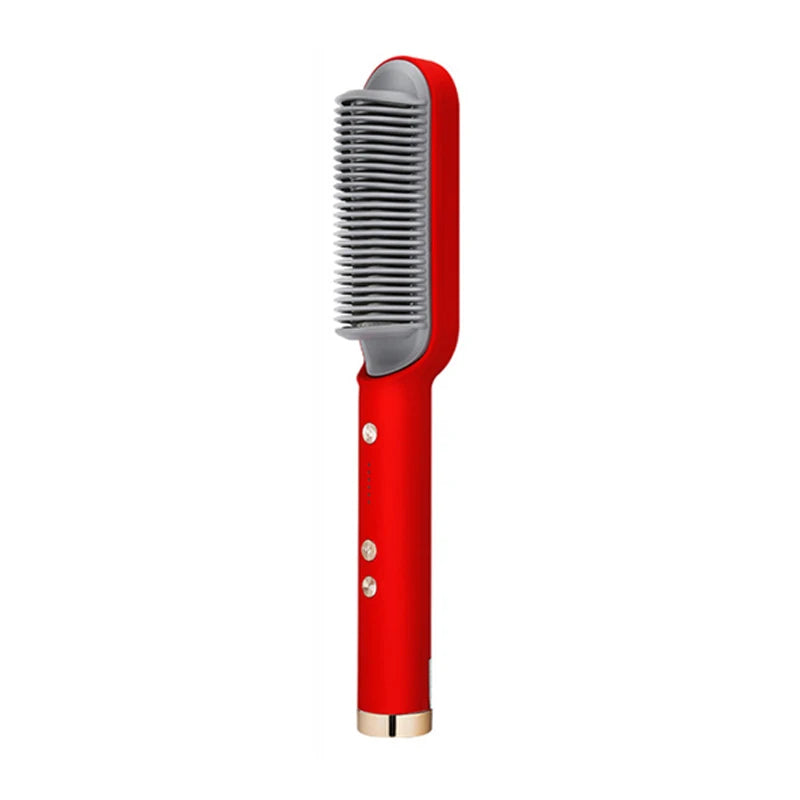Ceramic Hair Straightener Brush Fast Heating Tool