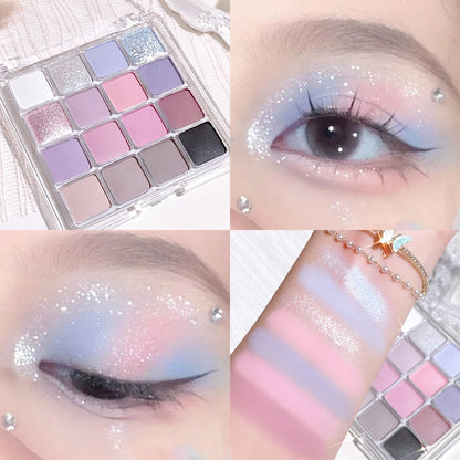 Sixteen-Color Sunset Magic Eyeshadow Palette