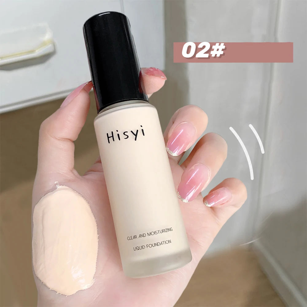 Natural Liquid Foundation Smooth Concealer Long Lasting Lightweight Face Makeup
