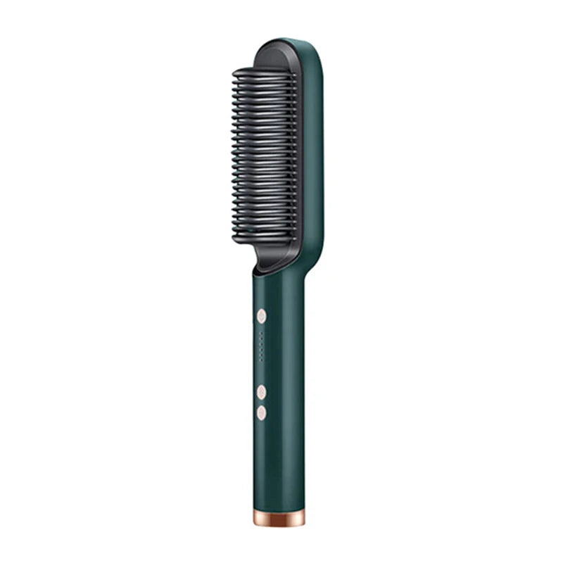 Ceramic Hair Straightener Brush Fast Heating Tool