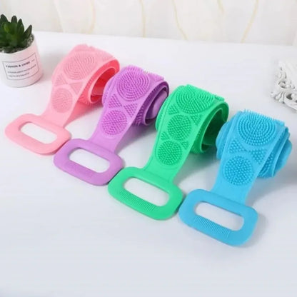 Silicone Back Scrubber Massage Exfoliating Shower Bath Brush