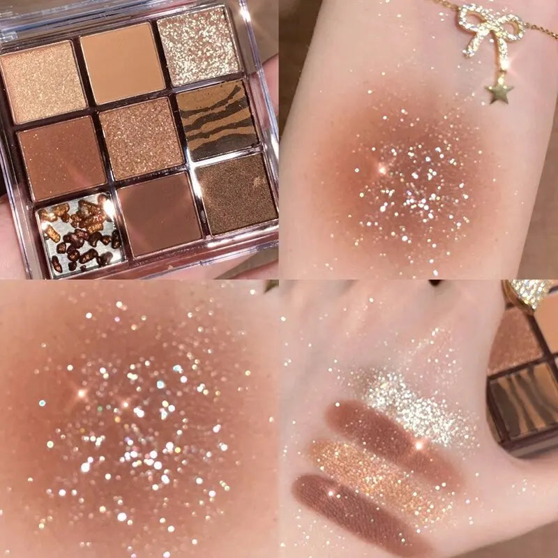 Rosy Nine Color Eyeshadow Palette