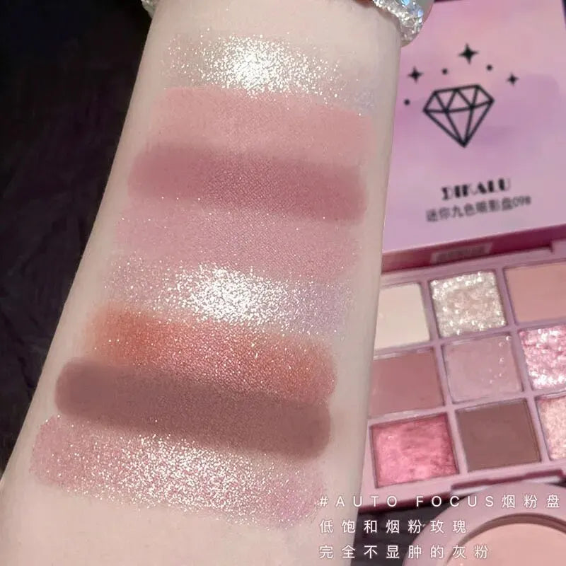 Rosy Nine Color Eyeshadow Palette