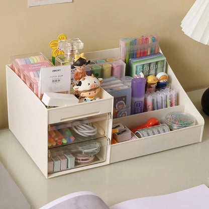 Reusable Desktop Cosmetic Organizer Drawer Lipstick Display Shelf