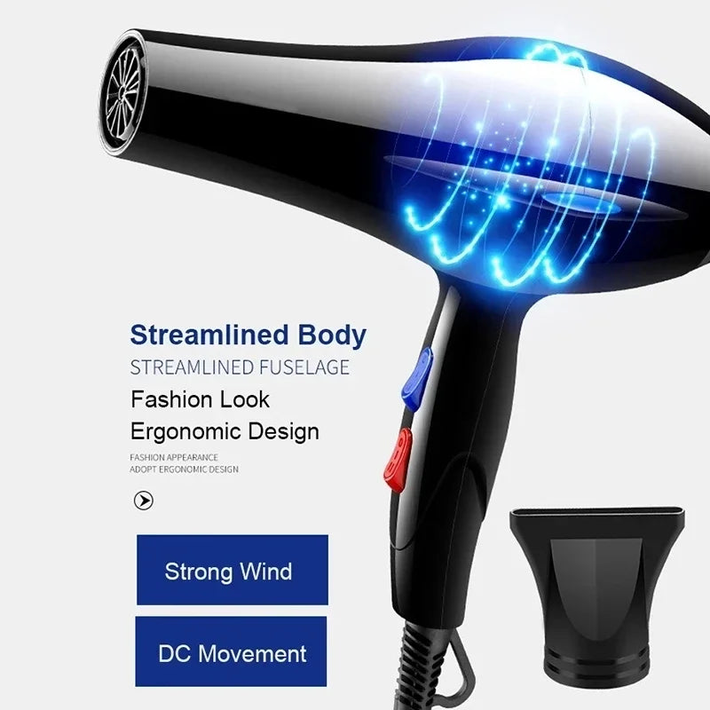 Professional Ionic Hair Dryer Foldable Hot Cold Blower